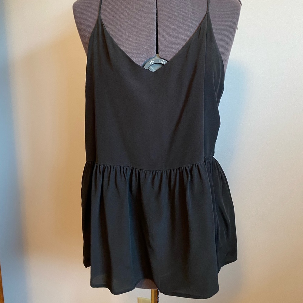 Silk Anine Bing Peplum Top